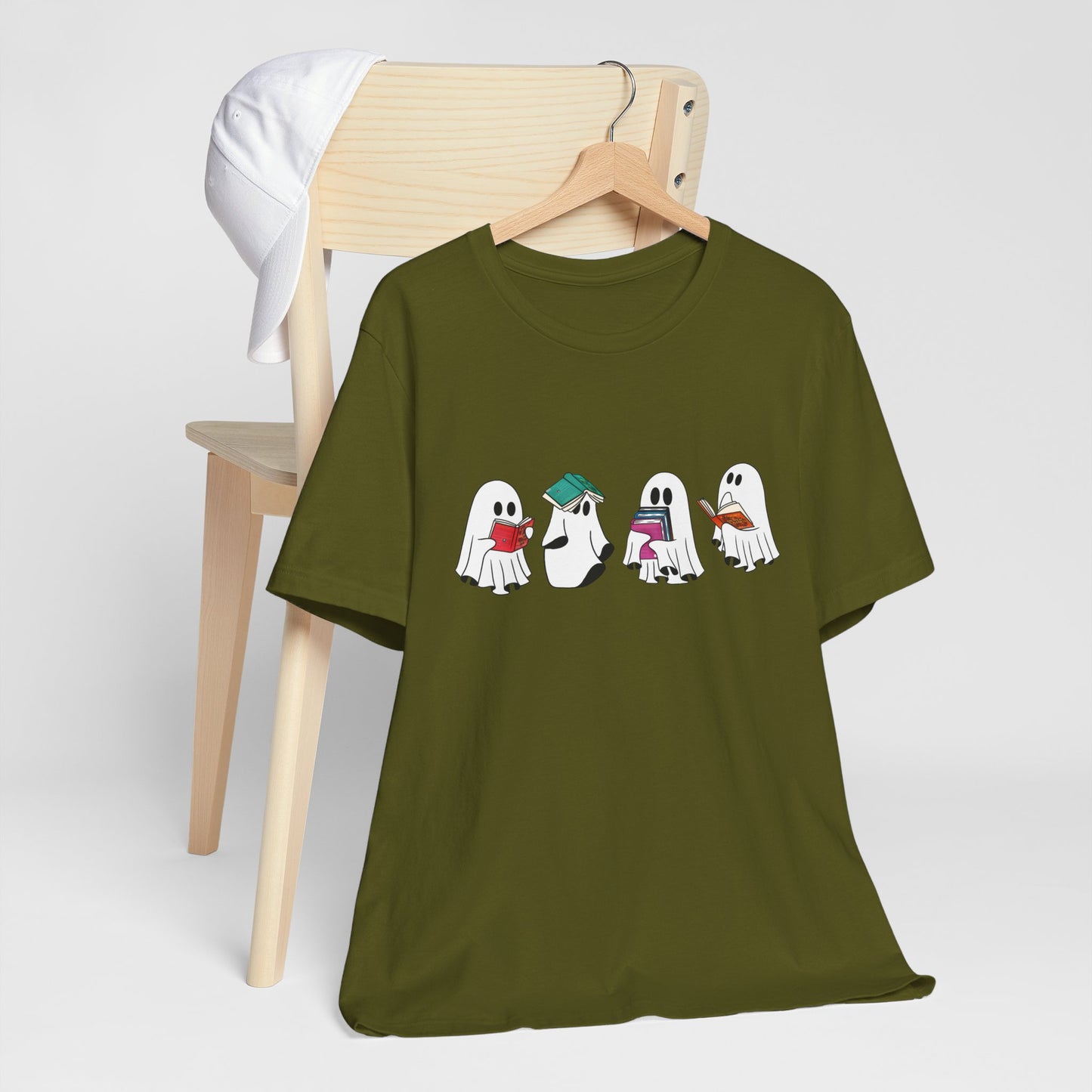 Silly Ghost Reading ACOTAR Bella and Canvas Jersey Short Sleeve Tee