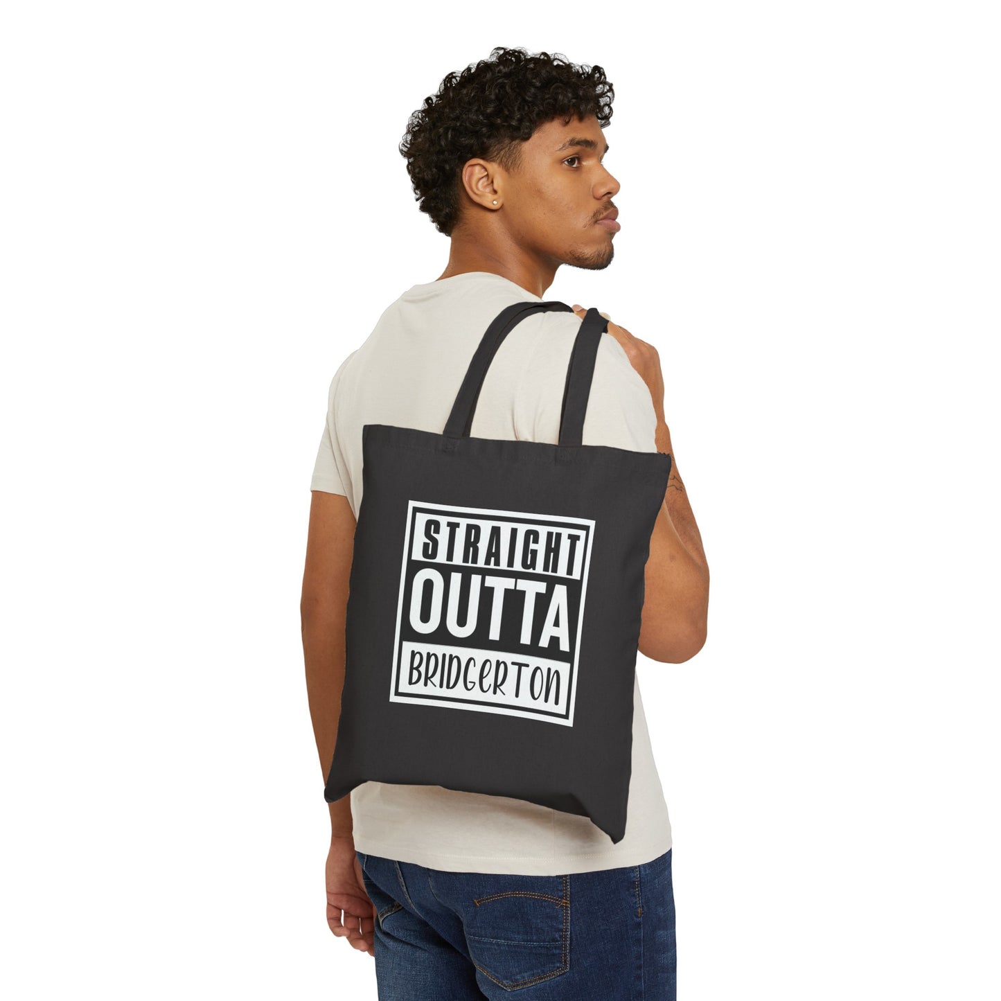 Straight Outta Bridgerton Cotton Canvas Tote Bag