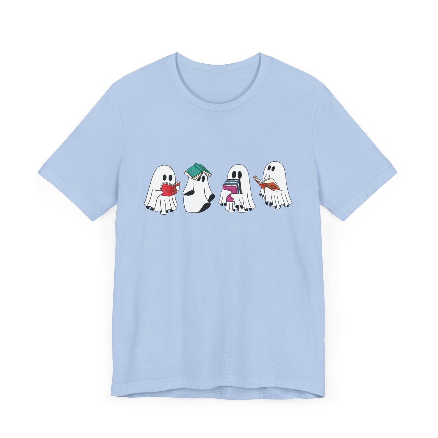 Silly Ghost Reading ACOTAR Bella and Canvas Jersey Short Sleeve Tee