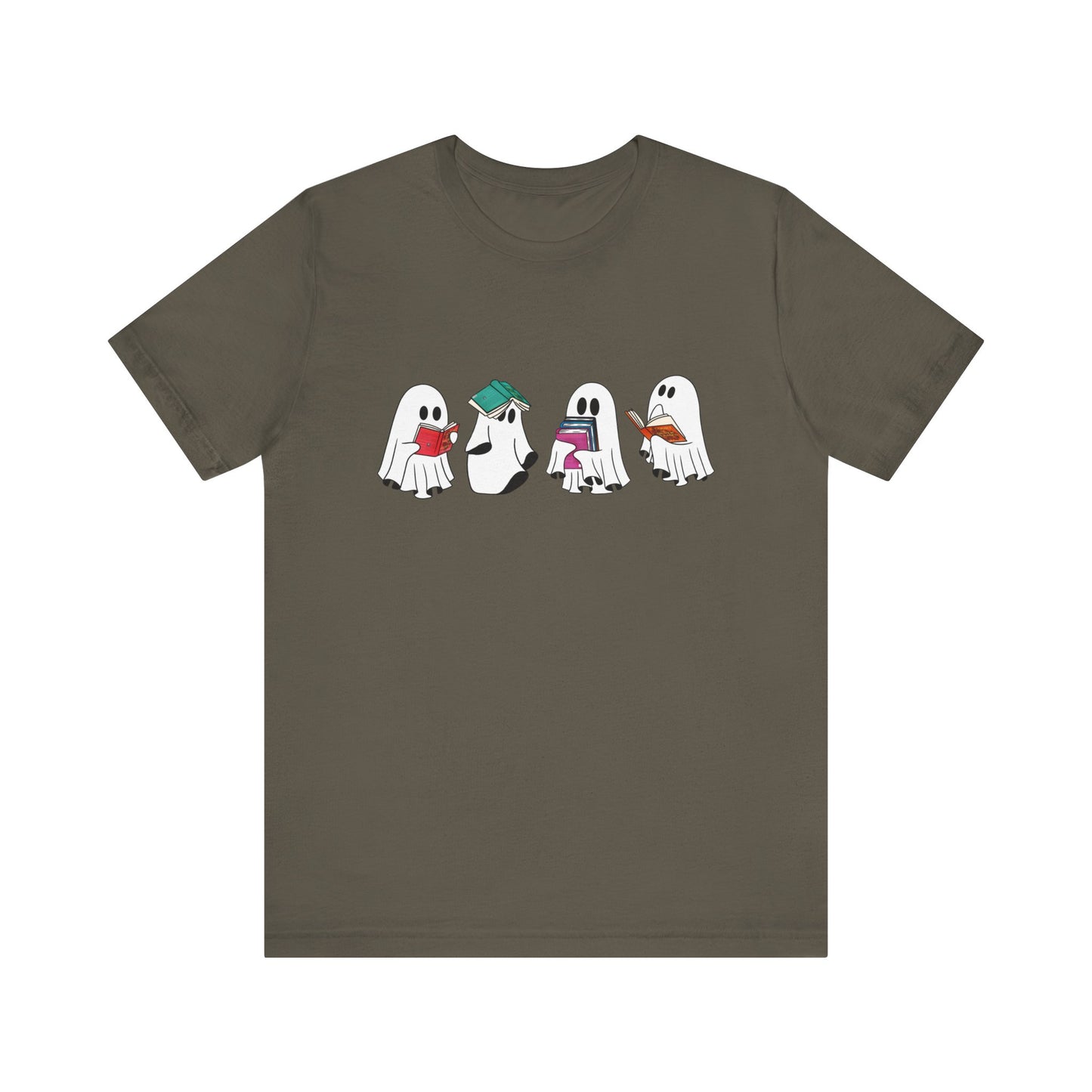 Silly Ghost Reading ACOTAR Bella and Canvas Jersey Short Sleeve Tee