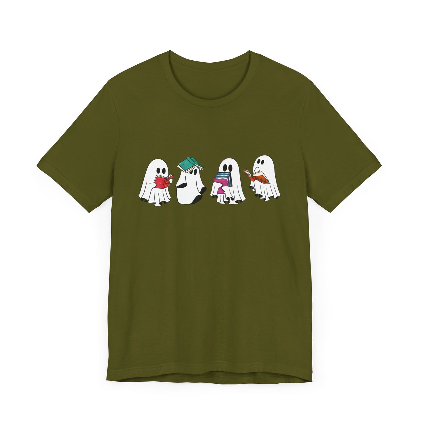 Silly Ghost Reading ACOTAR Bella and Canvas Jersey Short Sleeve Tee