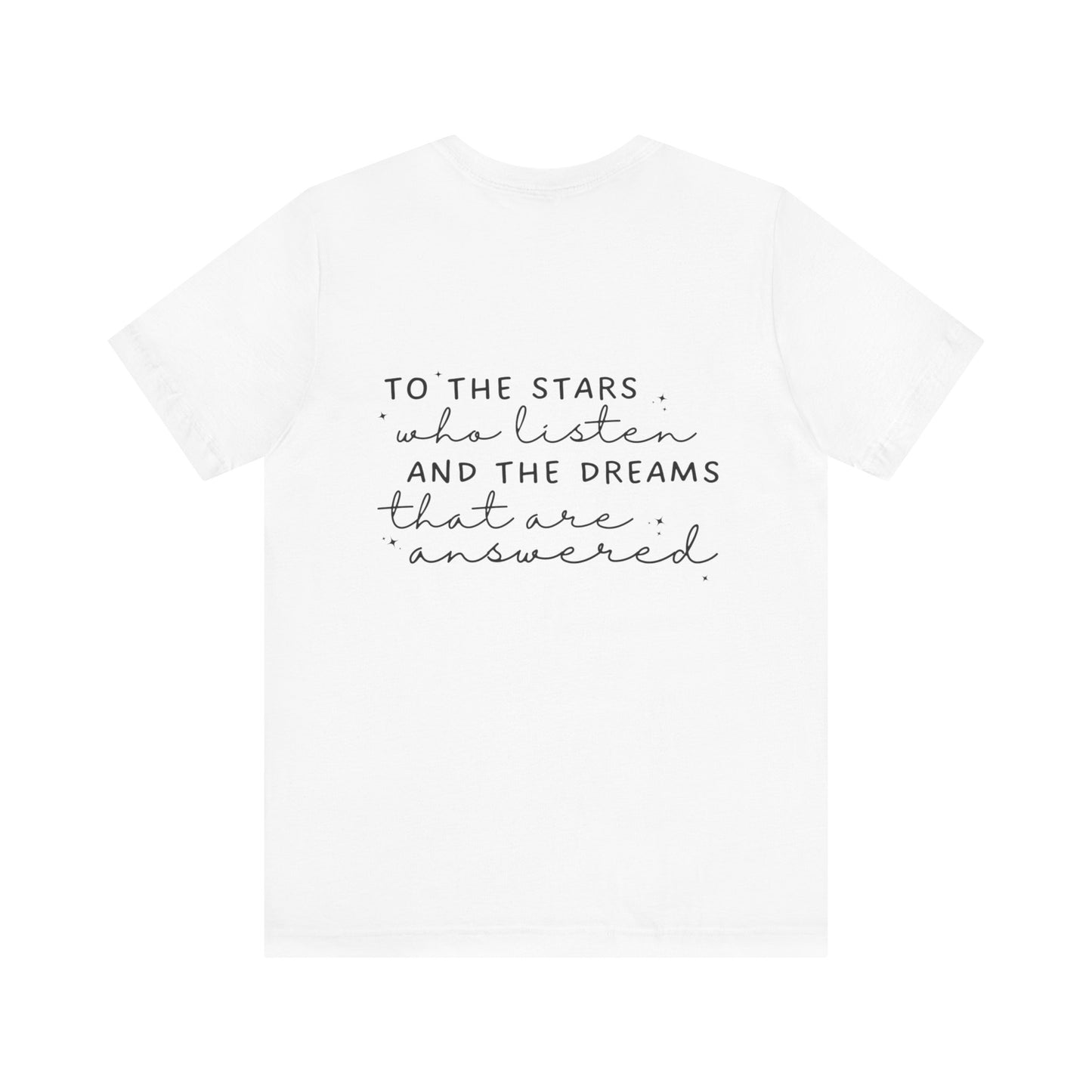 Silly Ghost Reading ACOTAR Bella and Canvas Jersey Short Sleeve Tee