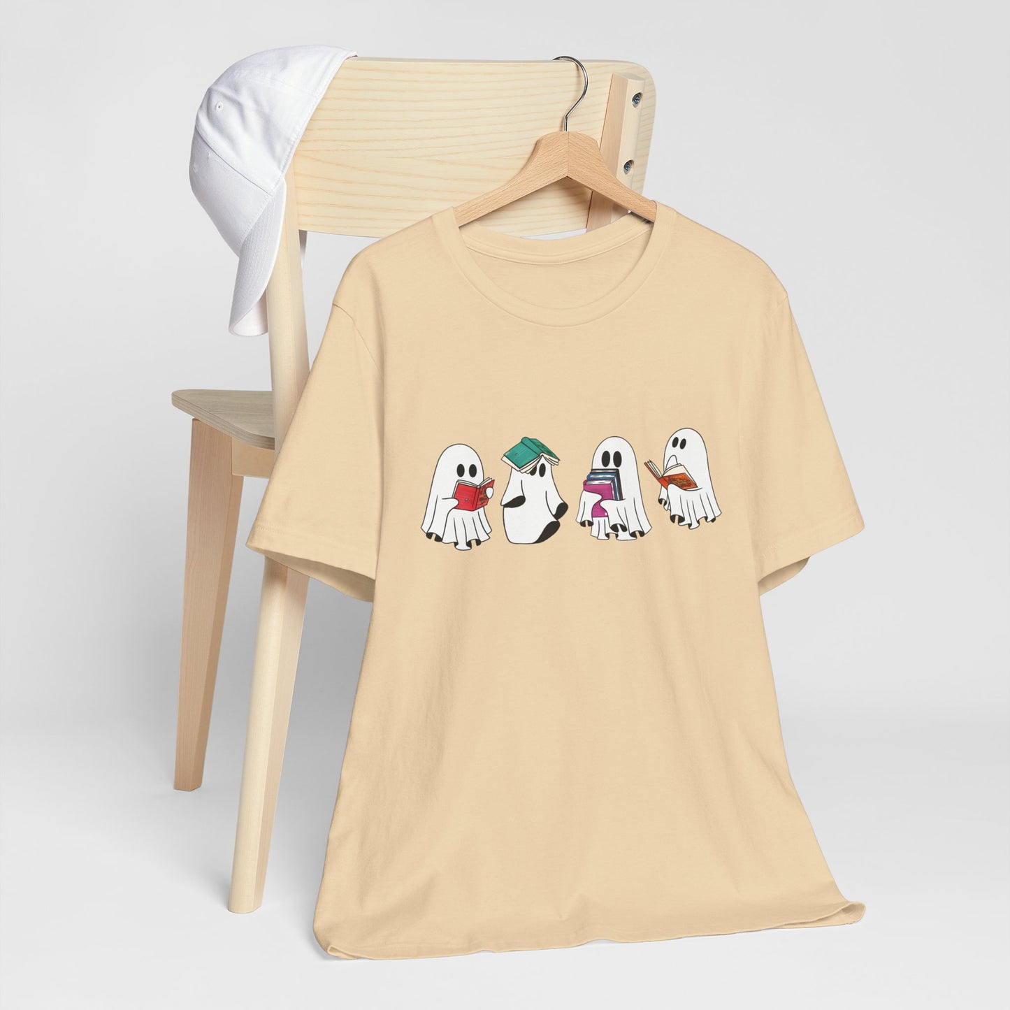 Silly Ghost Reading ACOTAR Bella and Canvas Jersey Short Sleeve Tee
