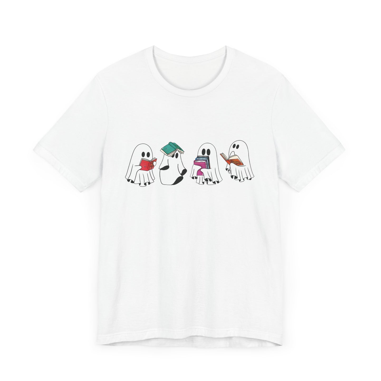 Silly Ghost Reading ACOTAR Bella and Canvas Jersey Short Sleeve Tee