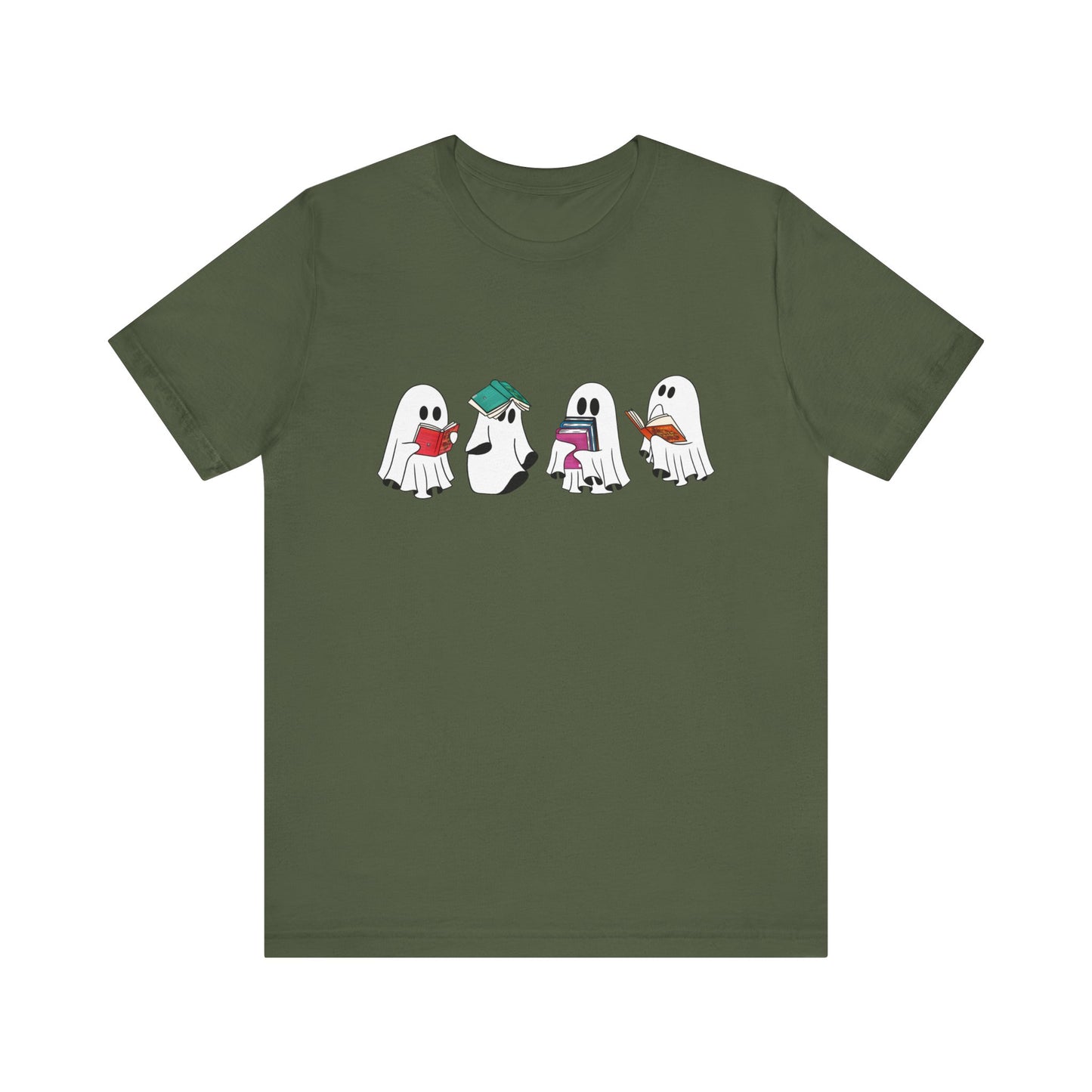 Silly Ghost Reading ACOTAR Bella and Canvas Jersey Short Sleeve Tee