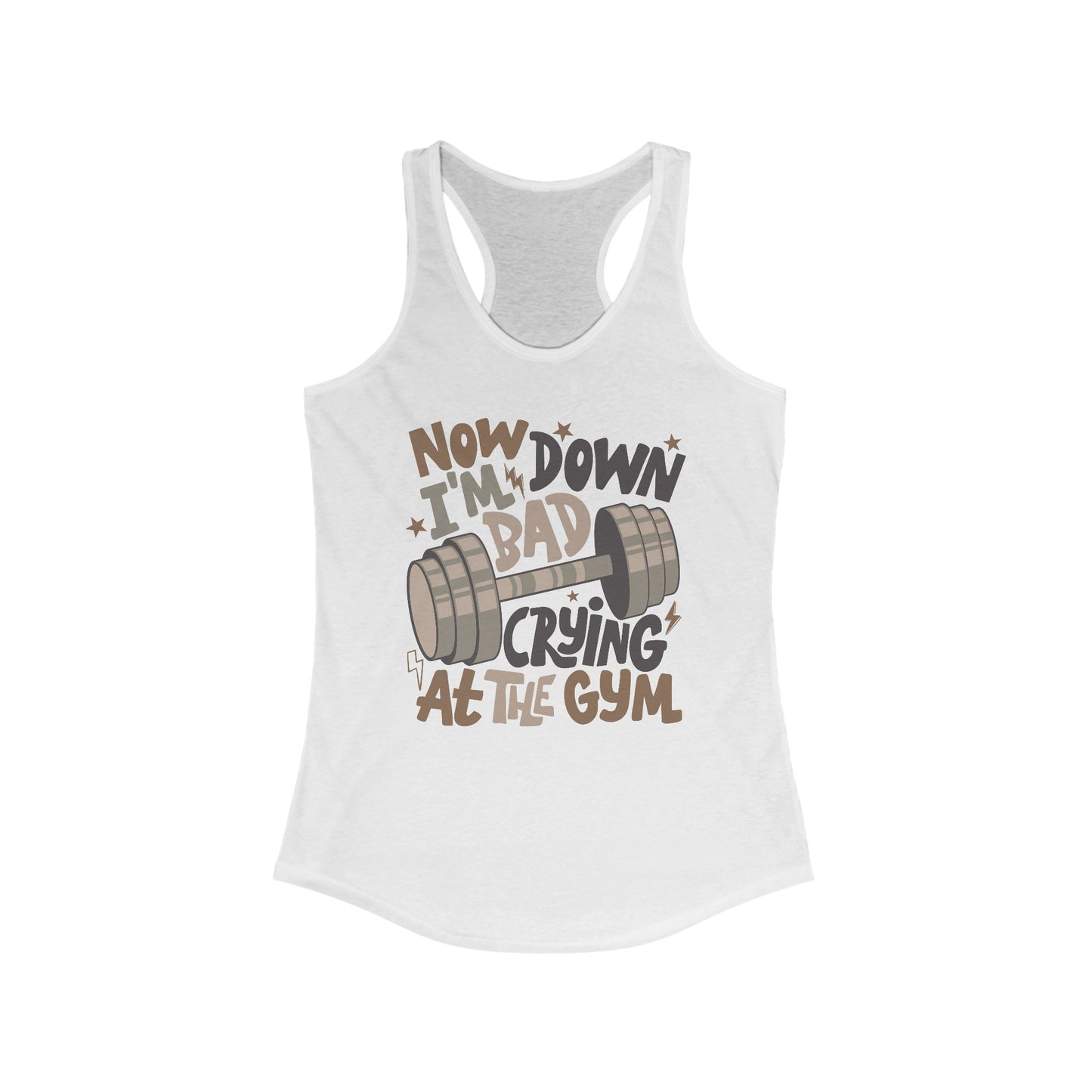 Crying at the Gym Women's Ideal Racerback Tank