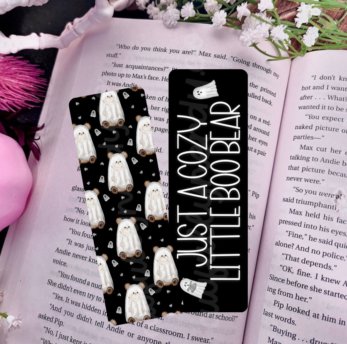 Just a Little Boo Bear Dual-Sided Cardstock Bookmark