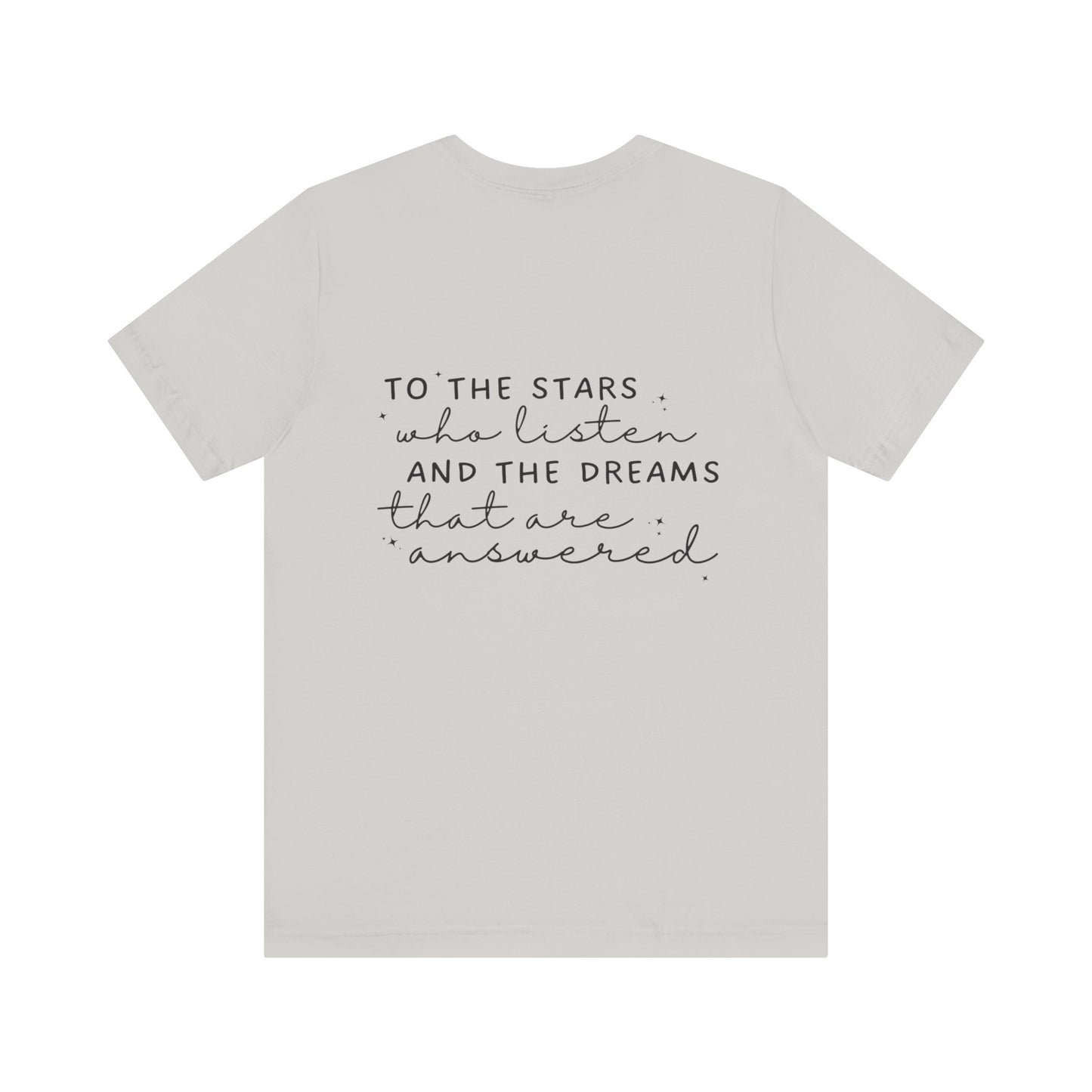 Silly Ghost Reading ACOTAR Bella and Canvas Jersey Short Sleeve Tee
