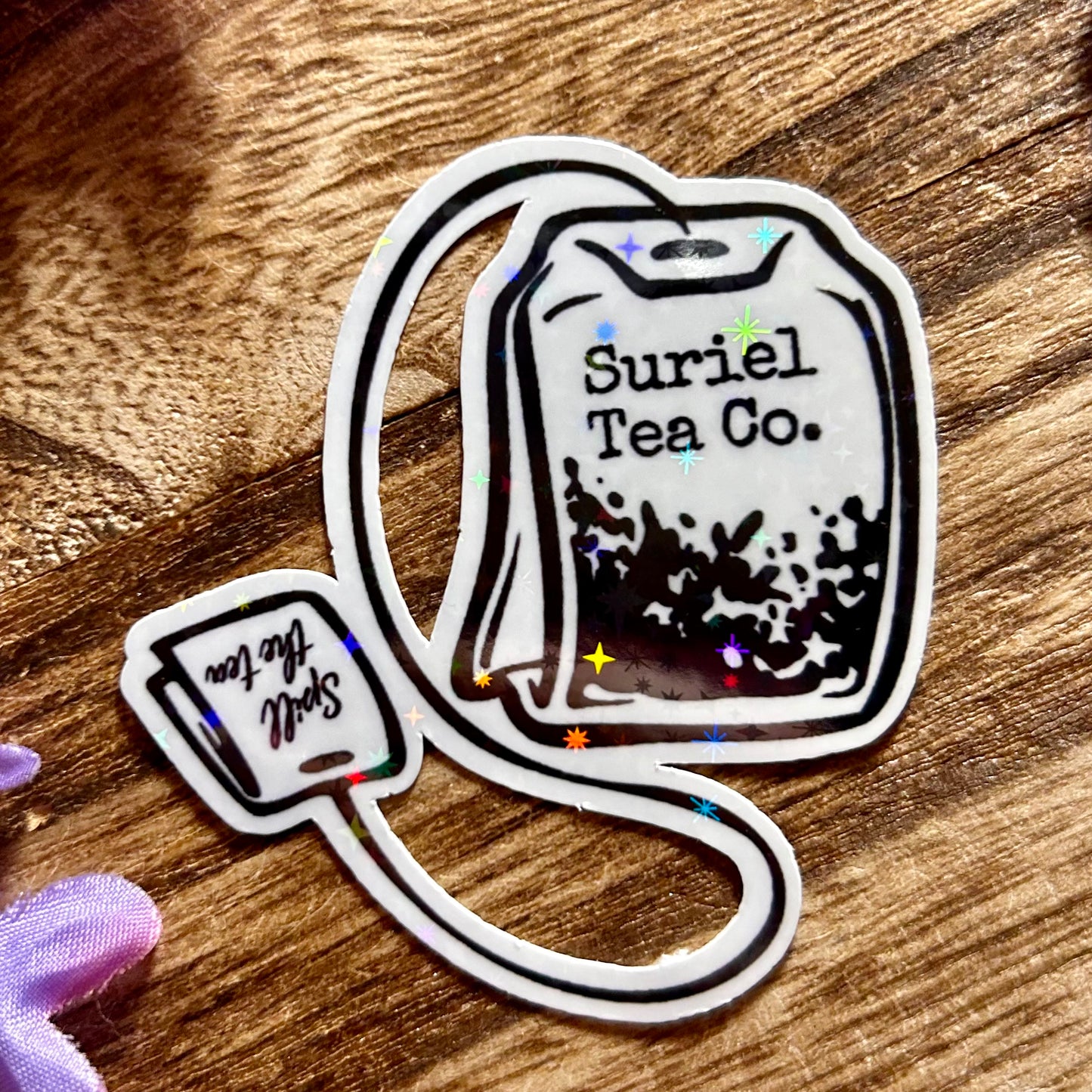 A Court of Thorns and Roses Suriel Tea Co. Tea Bag Sticker