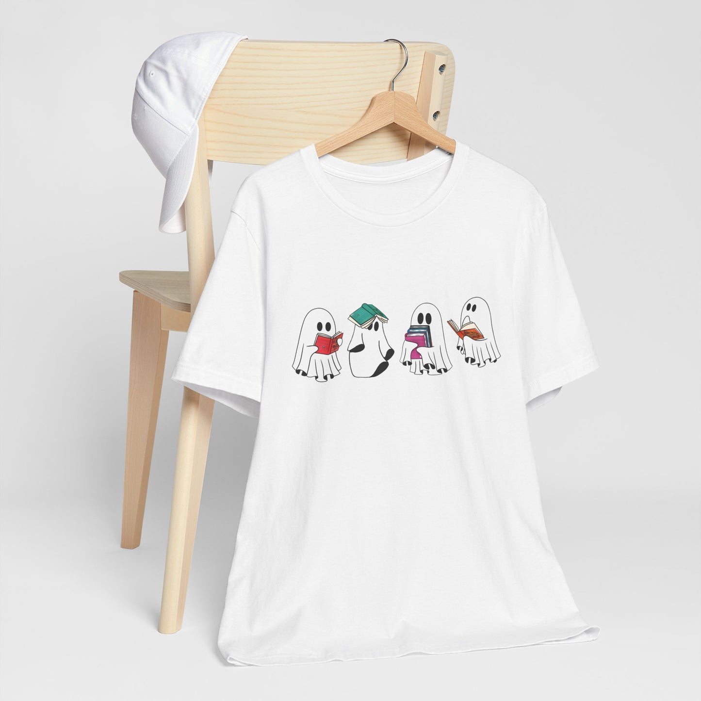 Silly Ghost Reading ACOTAR Bella and Canvas Jersey Short Sleeve Tee