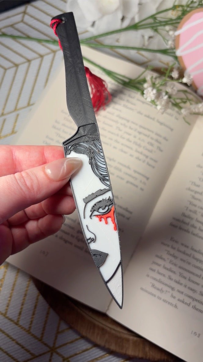 3d Printed Girl on Knife Bookmark - Awfullynerdy.co