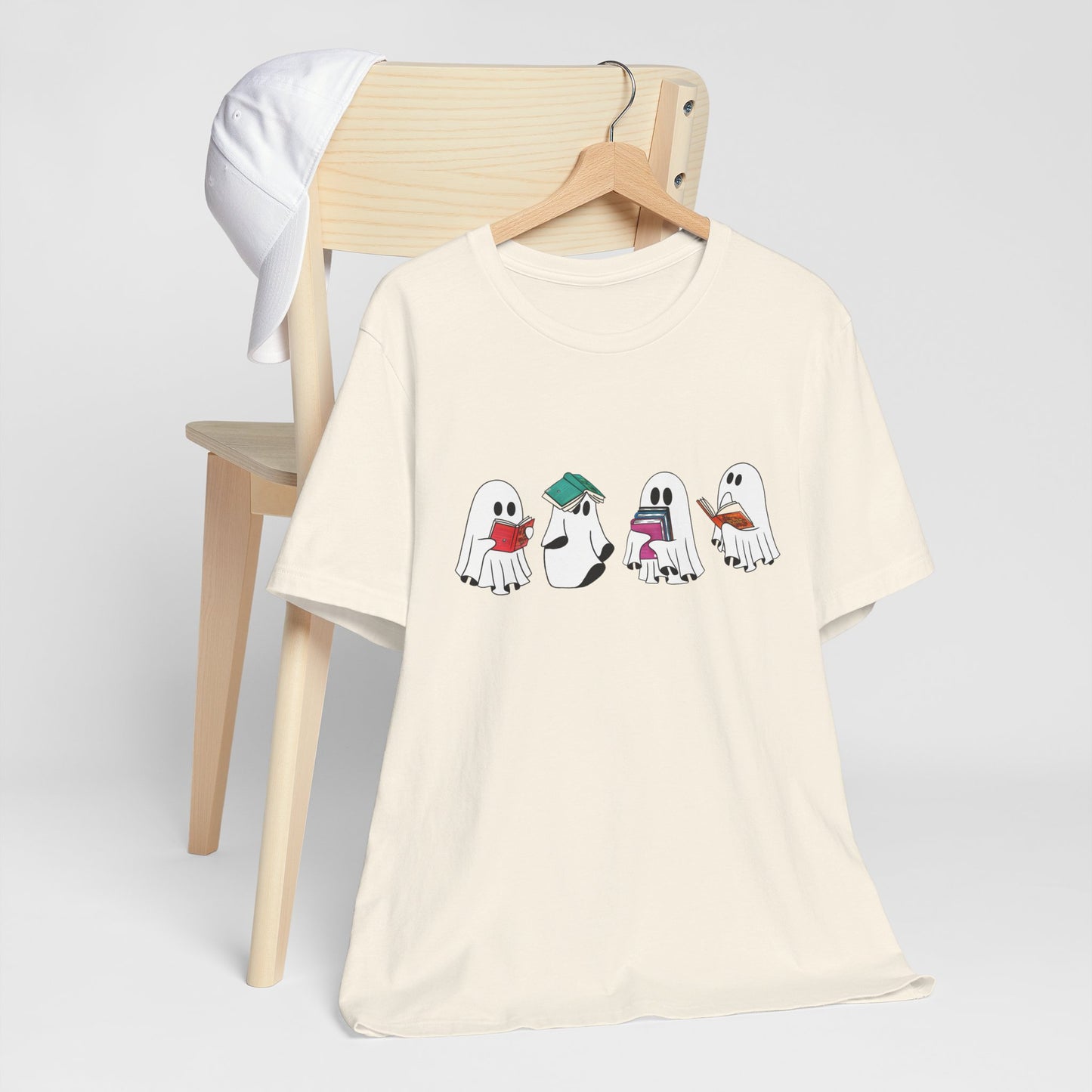 Silly Ghost Reading ACOTAR Bella and Canvas Jersey Short Sleeve Tee