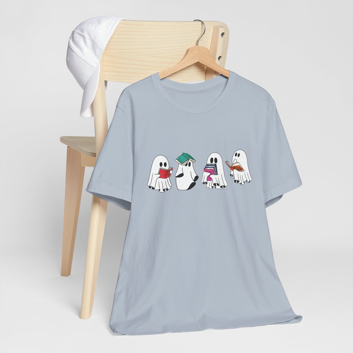 Silly Ghost Reading ACOTAR Bella and Canvas Jersey Short Sleeve Tee