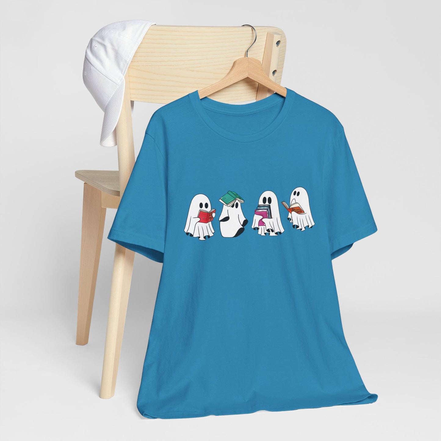 Silly Ghost Reading ACOTAR Bella and Canvas Jersey Short Sleeve Tee