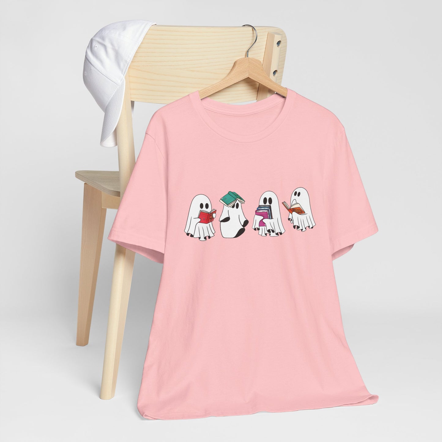 Silly Ghost Reading ACOTAR Bella and Canvas Jersey Short Sleeve Tee