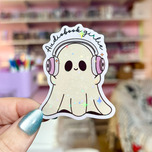 Audiobook Girlie Ghost Sticker
