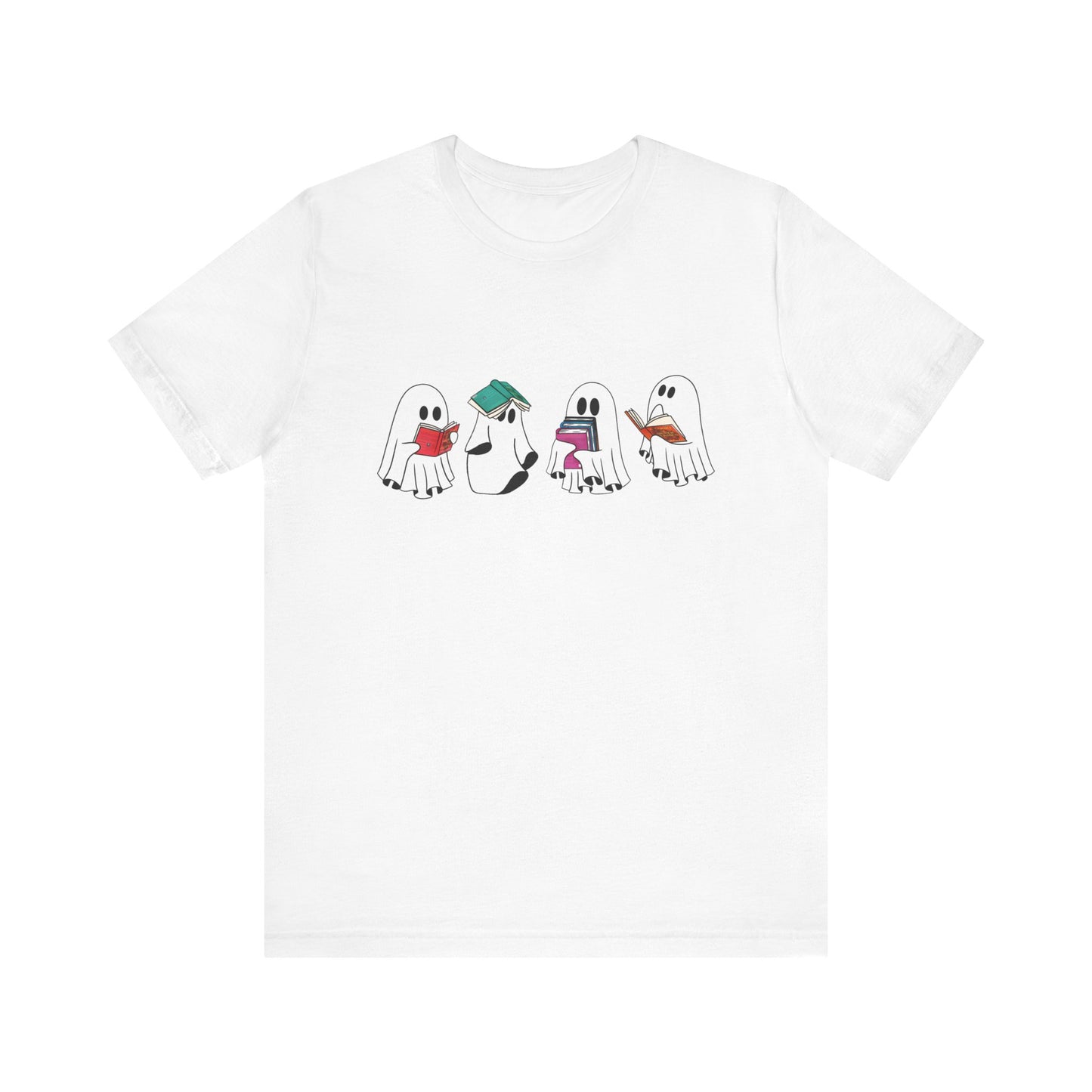 Silly Ghost Reading ACOTAR Bella and Canvas Jersey Short Sleeve Tee