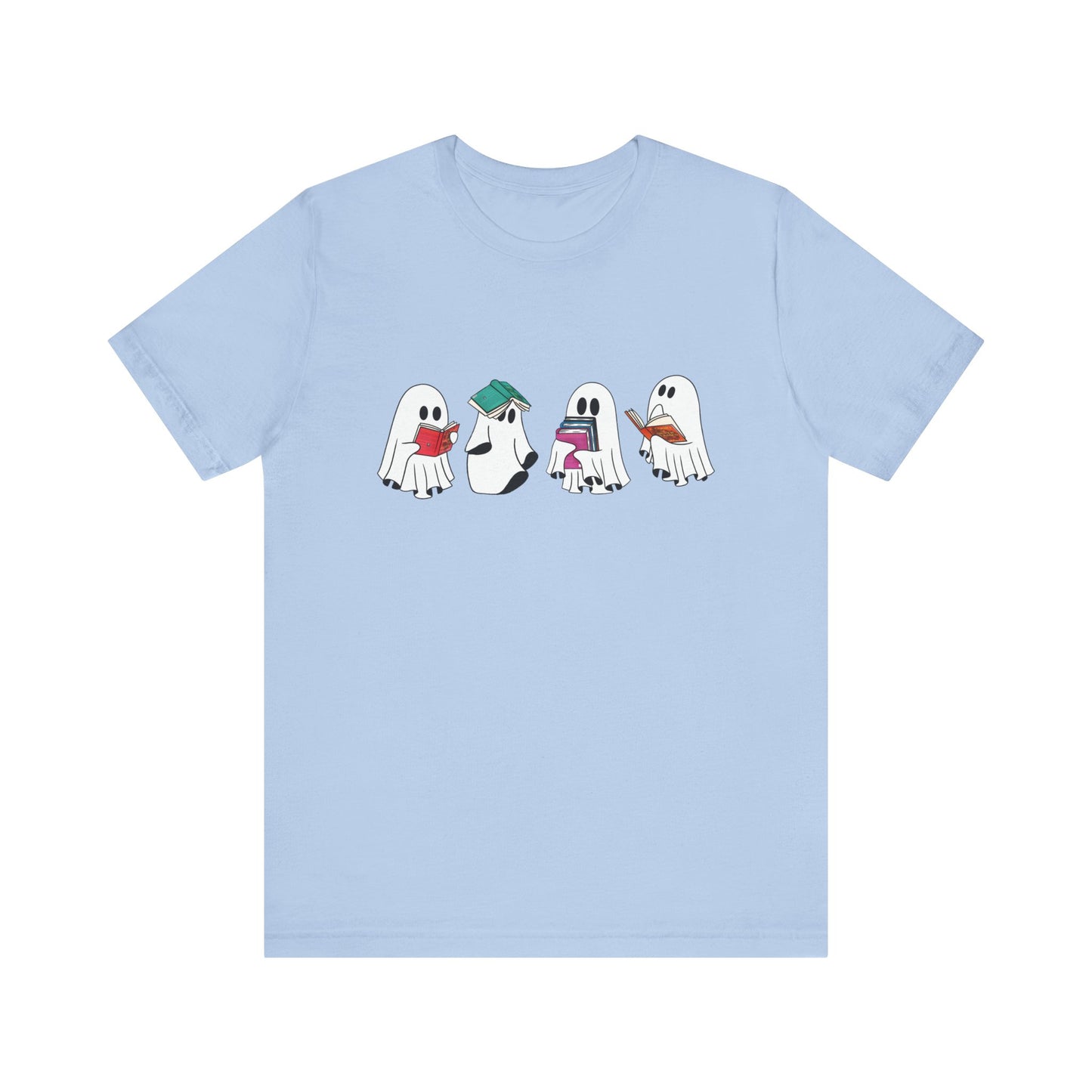Silly Ghost Reading ACOTAR Bella and Canvas Jersey Short Sleeve Tee