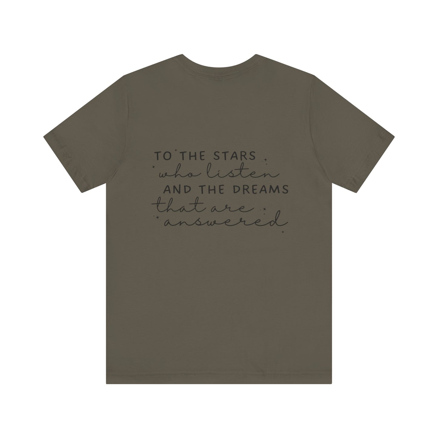 Silly Ghost Reading ACOTAR Bella and Canvas Jersey Short Sleeve Tee