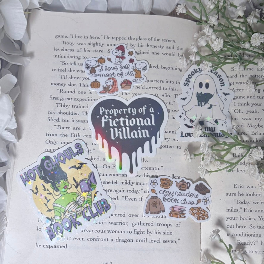 Cozy Readers Book Club 2-inch Sticker