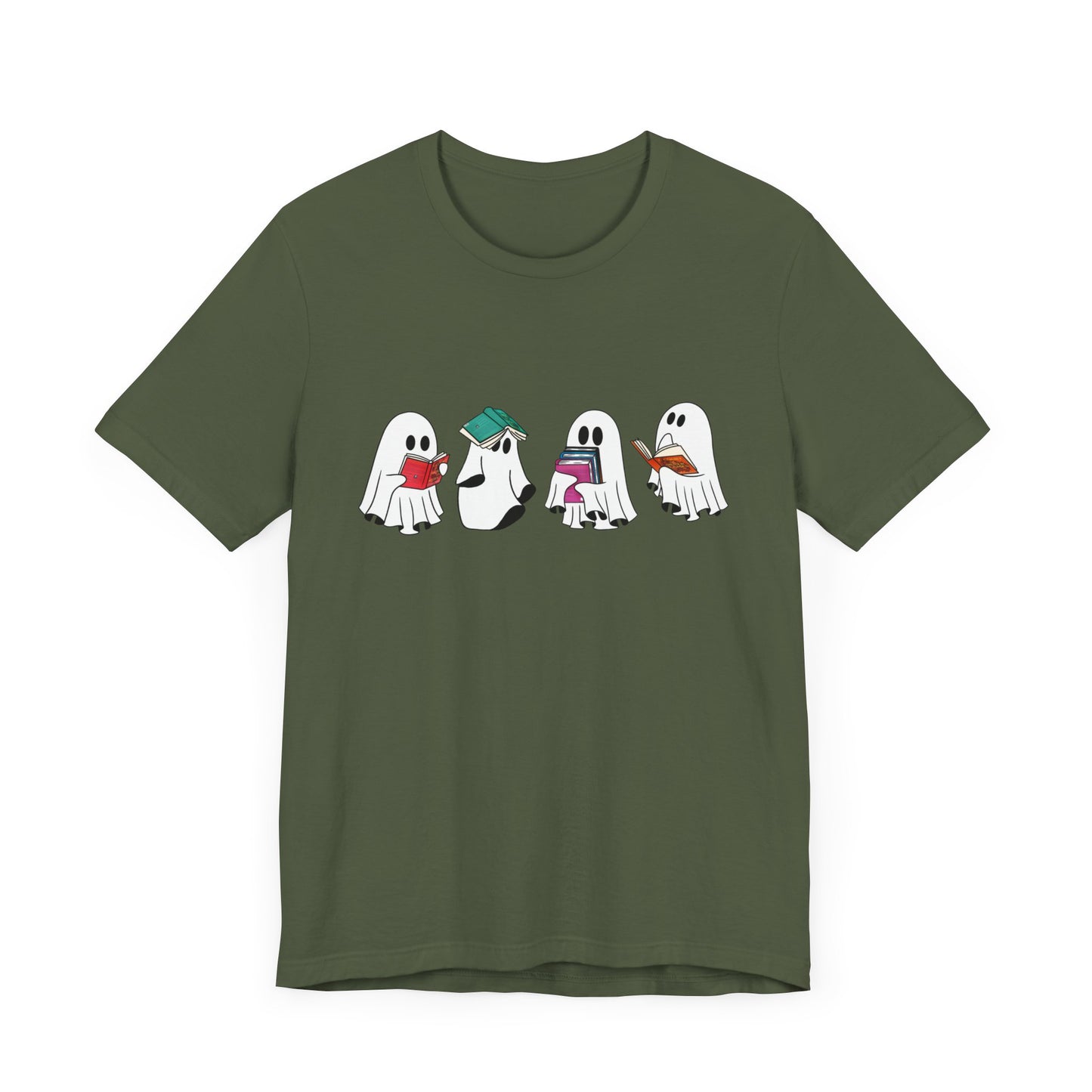 Silly Ghost Reading ACOTAR Bella and Canvas Jersey Short Sleeve Tee