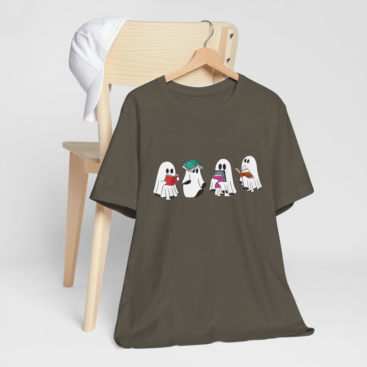 Silly Ghost Reading ACOTAR Bella and Canvas Jersey Short Sleeve Tee