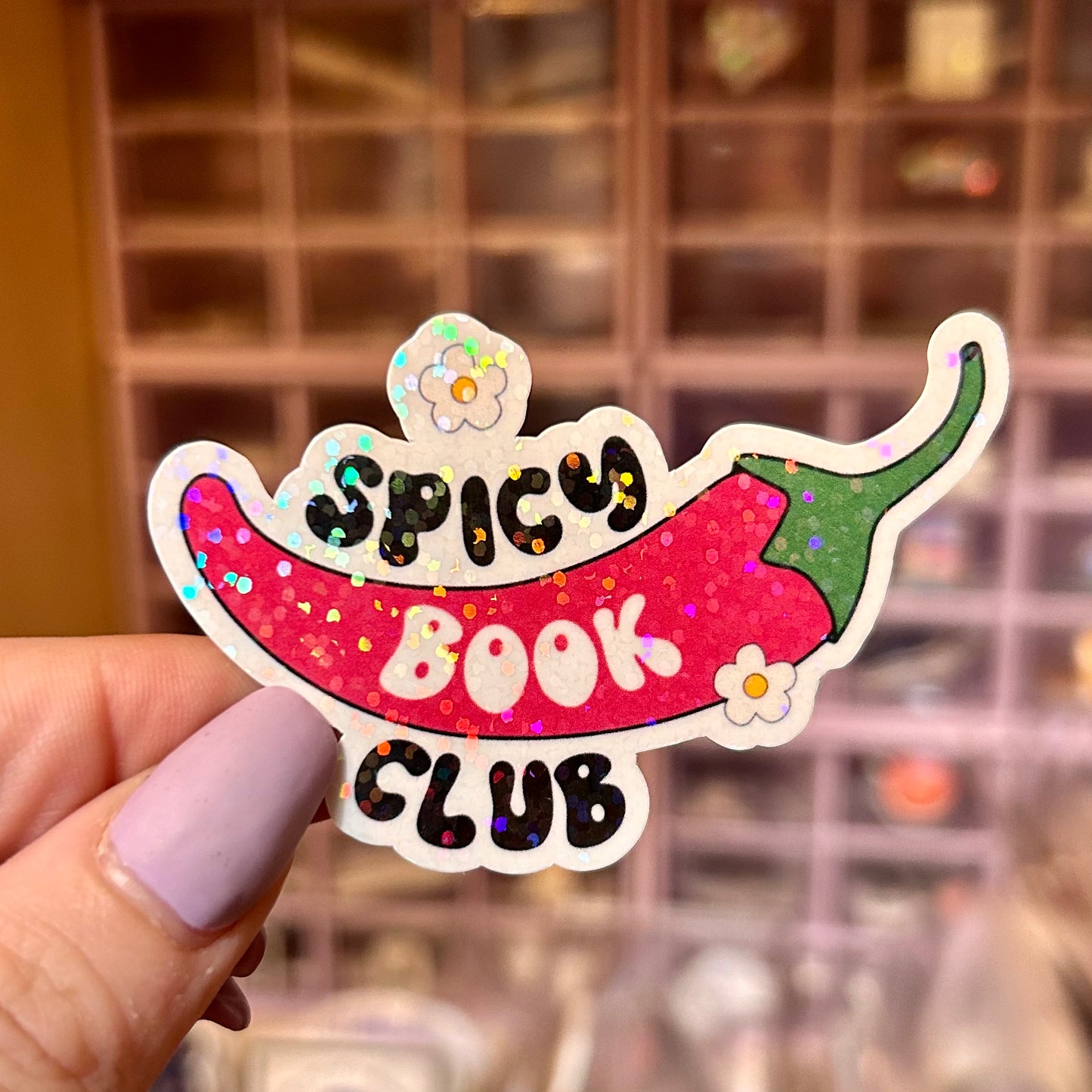 Spicy Book Club Pepper Sticker