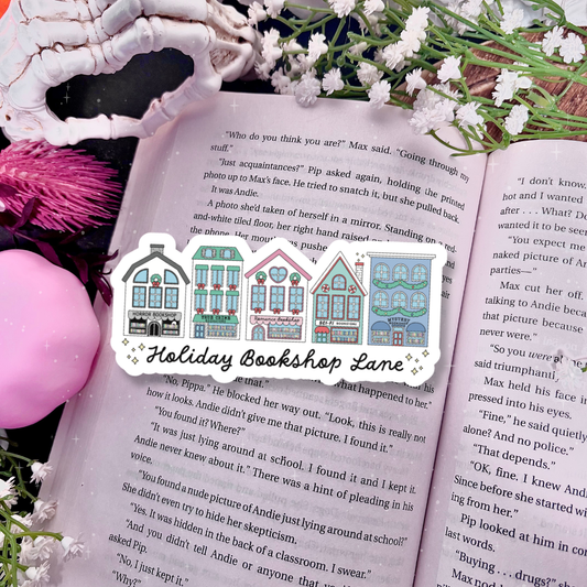 Holiday Bookshop Lane Bookmark - Snowflake Finish