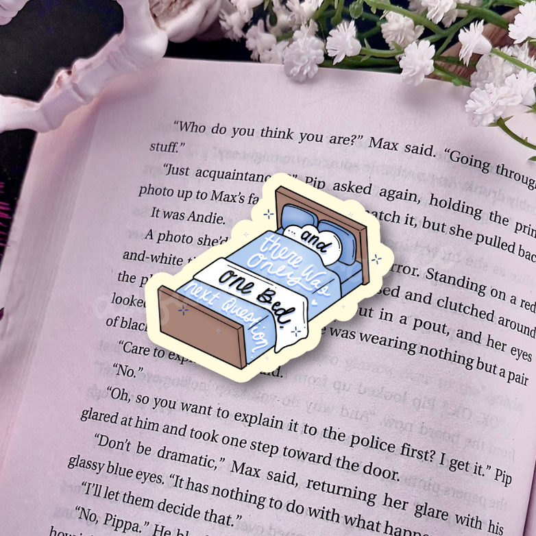 ...and There Was Only One Bed, Next Question Sticker