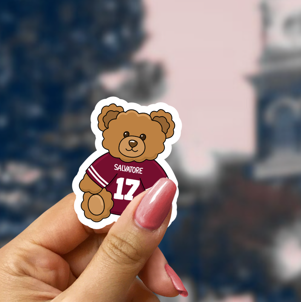 Salvatore Bear Star Sparkle Sticker