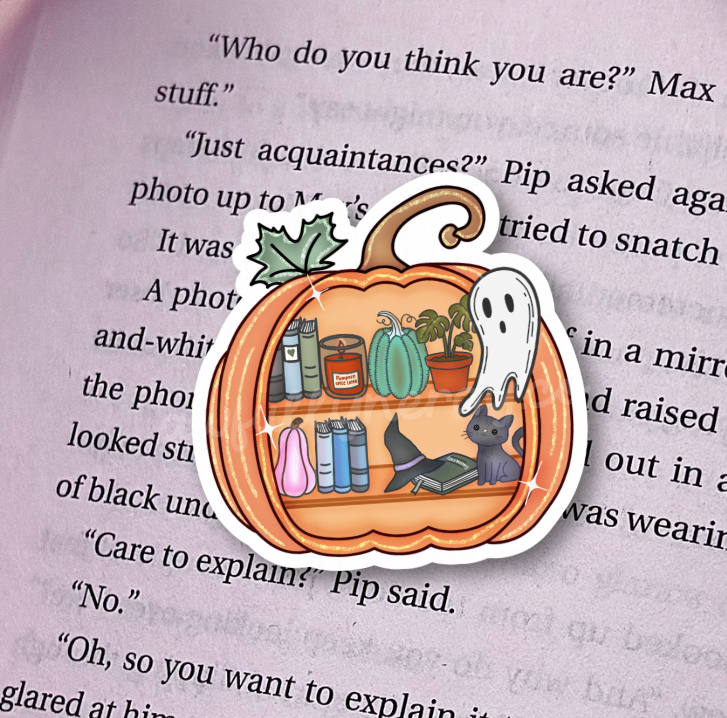Pumpkin Shelf Sticker