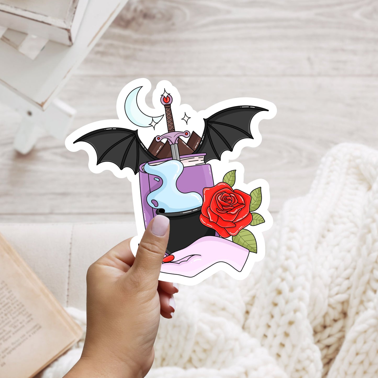 A Court of Thorns and Roses Series Symbols Inspired Sticker - Awfullynerdy.co