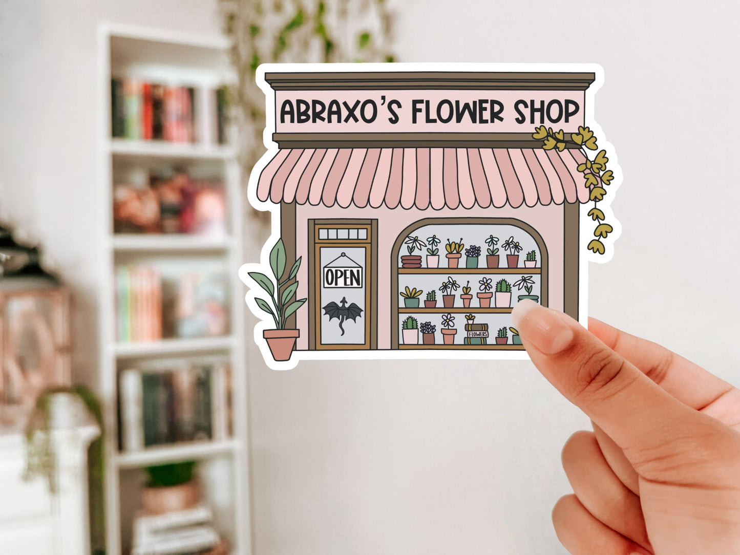 Abraxos Flower Shop Glitter Sticker - Awfullynerdy.co