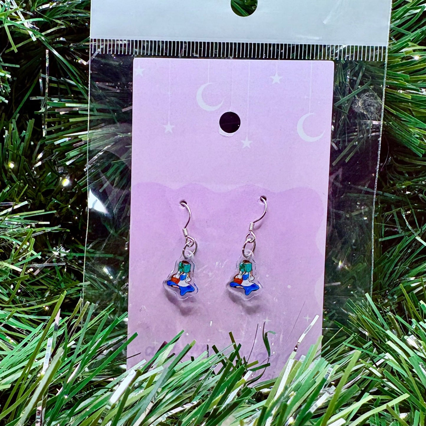 Acotar Inspired Princess Reading Earrings, Acrylic Earrings, Literary Jewelry, Book Lover Gift - Awfullynerdy.co