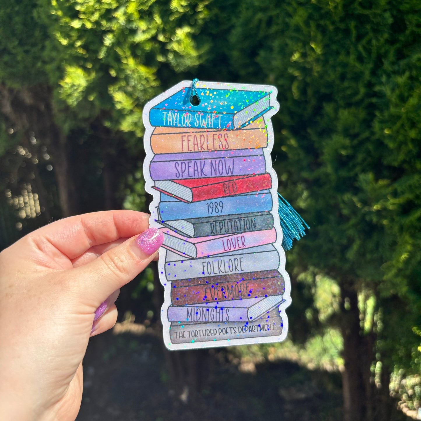 Albums as Books Cardstock Bookmark - Awfullynerdy.co