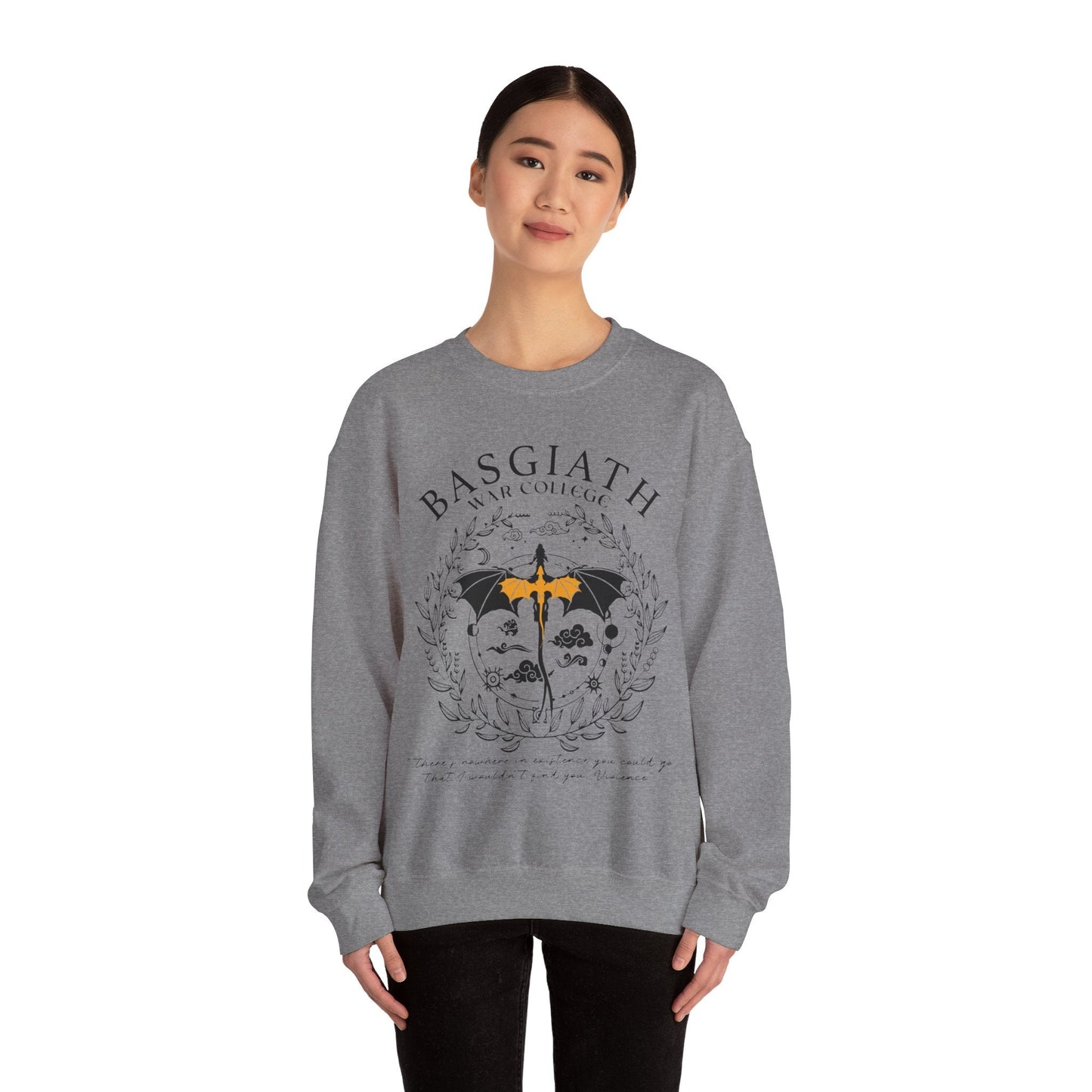 Basgiath War College Double - side Sweatshirt, Fourth Wing Shirt, Dragon Rider, Rebecca Yoros, Fourth Wing, Violet Sorrengail, Bookish Shirt - Awfullynerdy.co