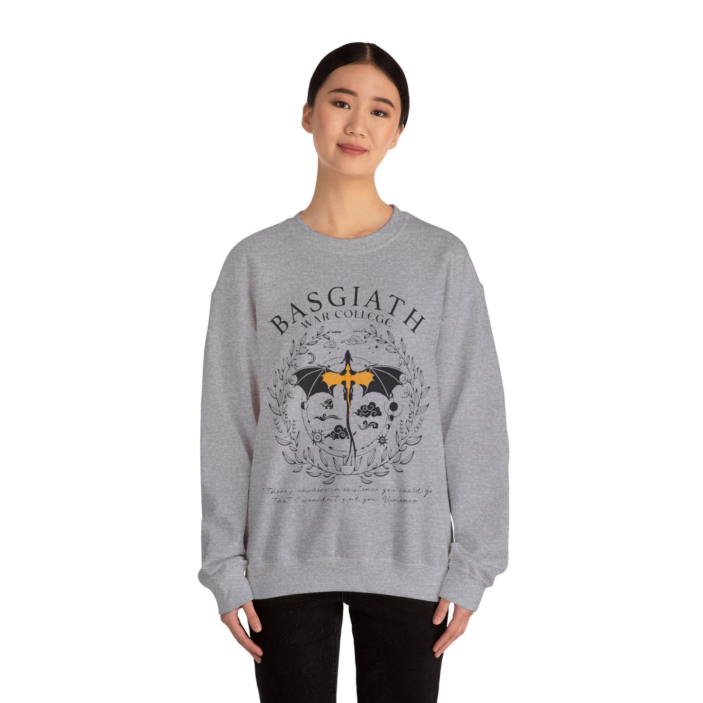 Basgiath War College Double - side Sweatshirt, Fourth Wing Shirt, Dragon Rider, Rebecca Yoros, Fourth Wing, Violet Sorrengail, Bookish Shirt - Awfullynerdy.co