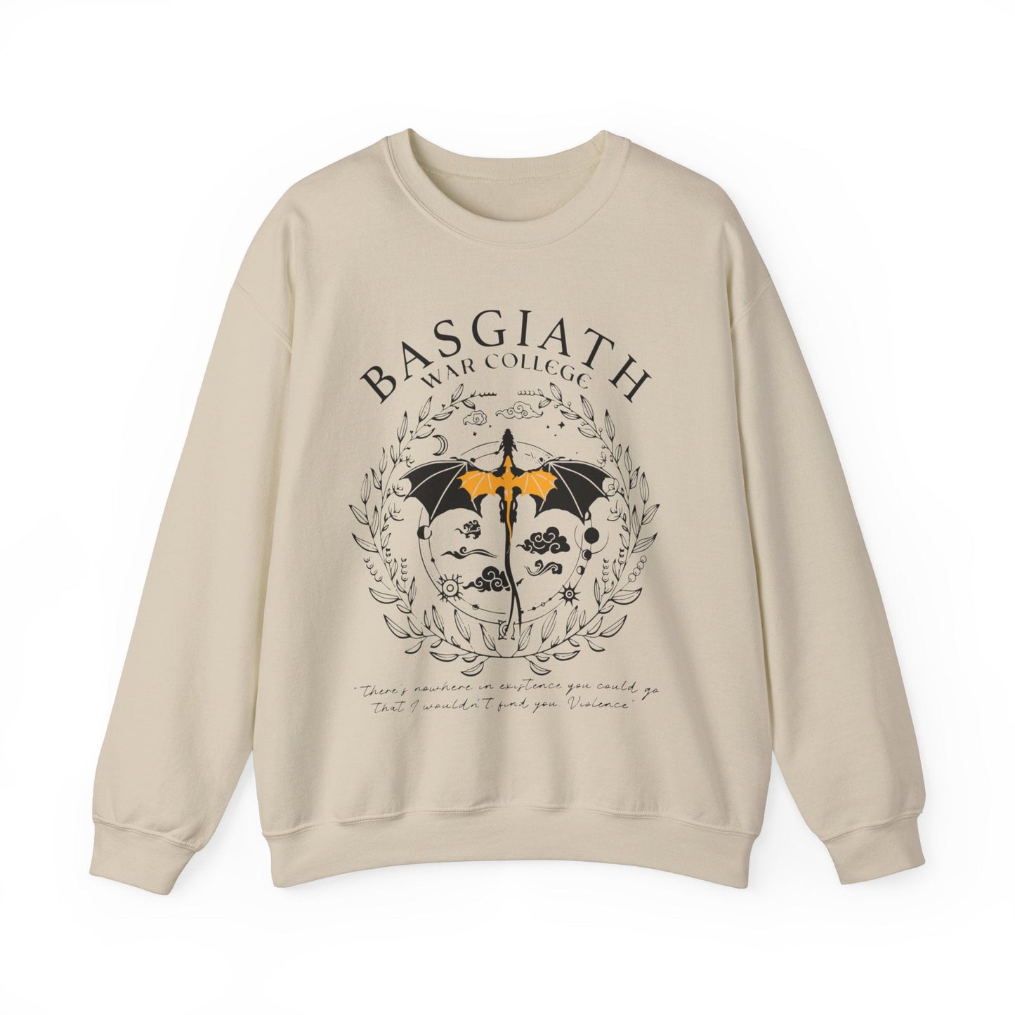 Basgiath War College Double - side Sweatshirt, Fourth Wing Shirt, Dragon Rider, Rebecca Yoros, Fourth Wing, Violet Sorrengail, Bookish Shirt - Awfullynerdy.co