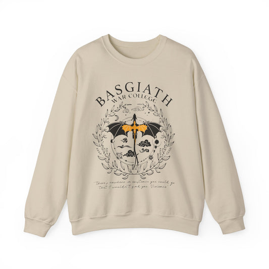 Basgiath War College Double - side Sweatshirt, Fourth Wing Shirt, Dragon Rider, Rebecca Yoros, Fourth Wing, Violet Sorrengail, Bookish Shirt - Awfullynerdy.co