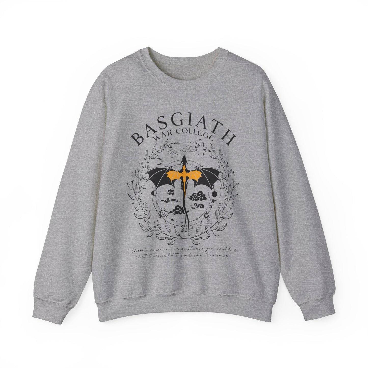 Basgiath War College Double - side Sweatshirt, Fourth Wing Shirt, Dragon Rider, Rebecca Yoros, Fourth Wing, Violet Sorrengail, Bookish Shirt - Awfullynerdy.co