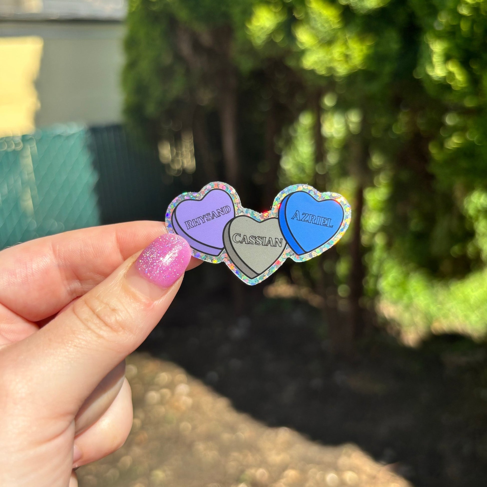 Bat Boys Candy Hearts Sticker - Awfullynerdy.co