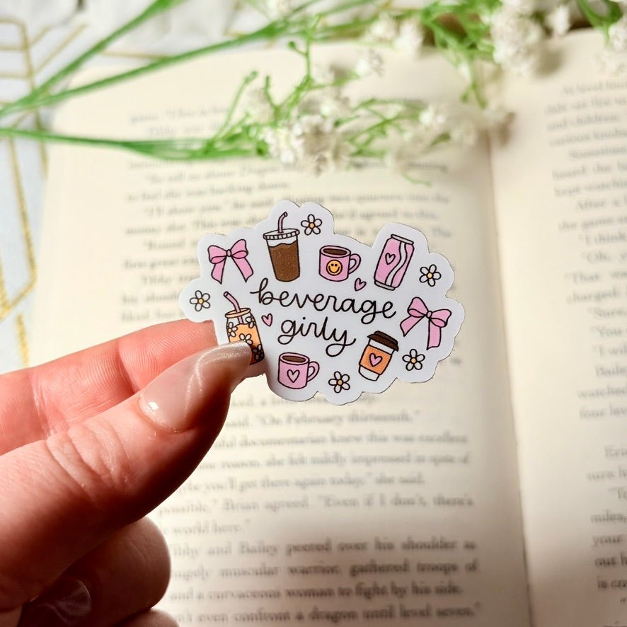Beverage Girly 2 - inch Matte Sticker - Awfullynerdy.co