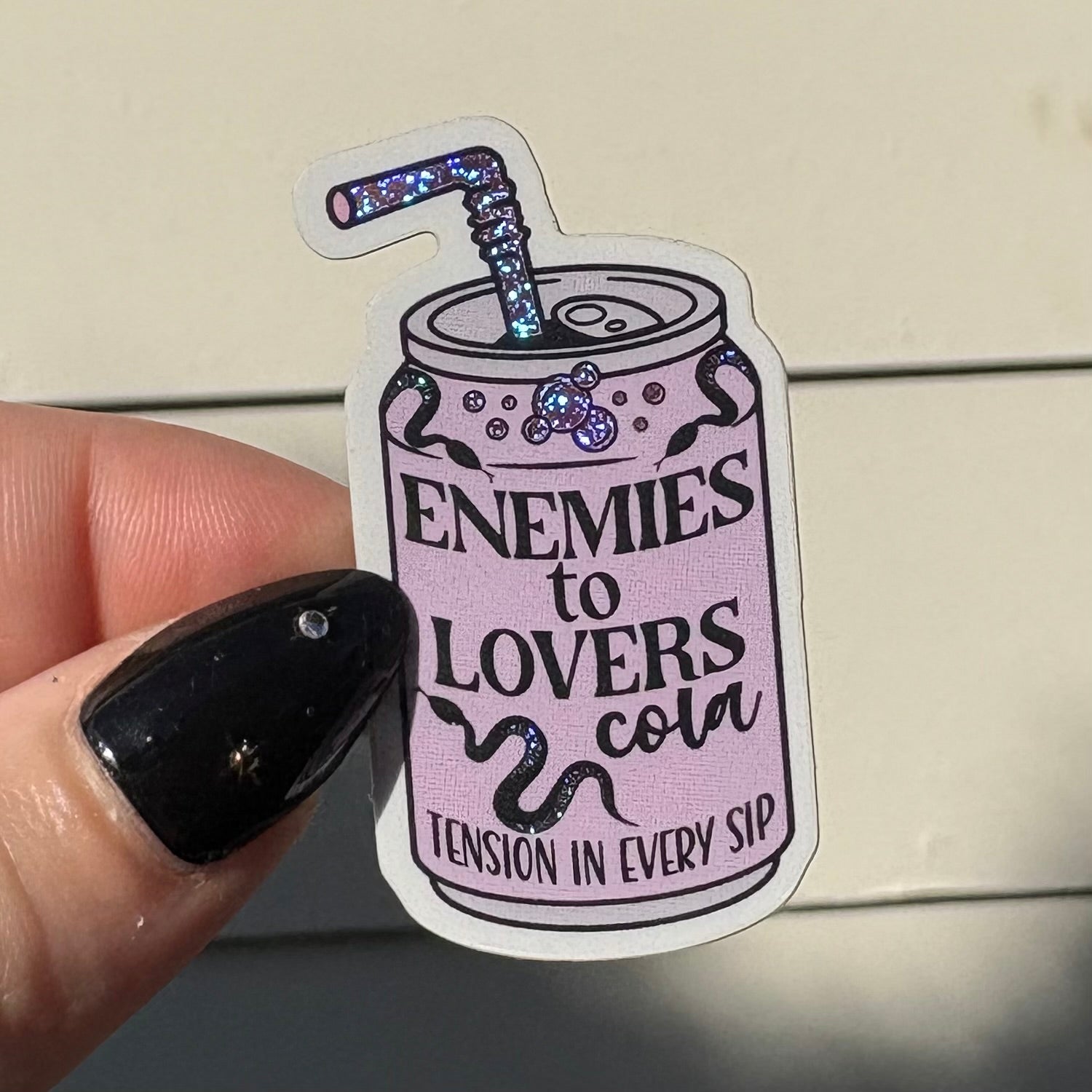 Bookish Soda Tropes Stickers Bundle - Crushed Glitter Finish - 4 Stickers - Awfullynerdy.co
