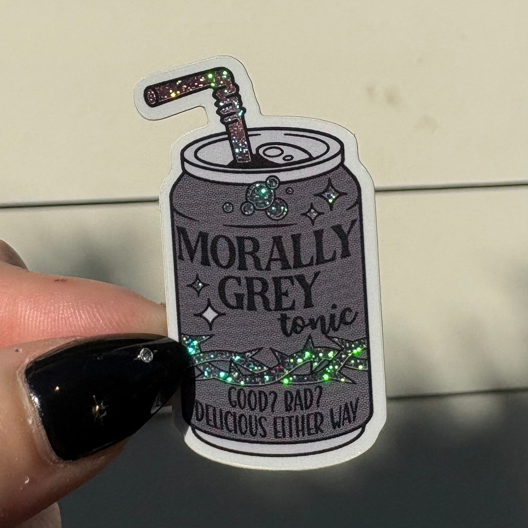 Bookish Soda Tropes Stickers Bundle - Crushed Glitter Finish - 4 Stickers - Awfullynerdy.co
