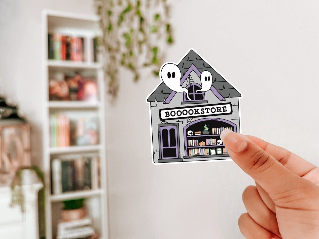 Booookstore Spooky Season Sticker - Awfullynerdy.co