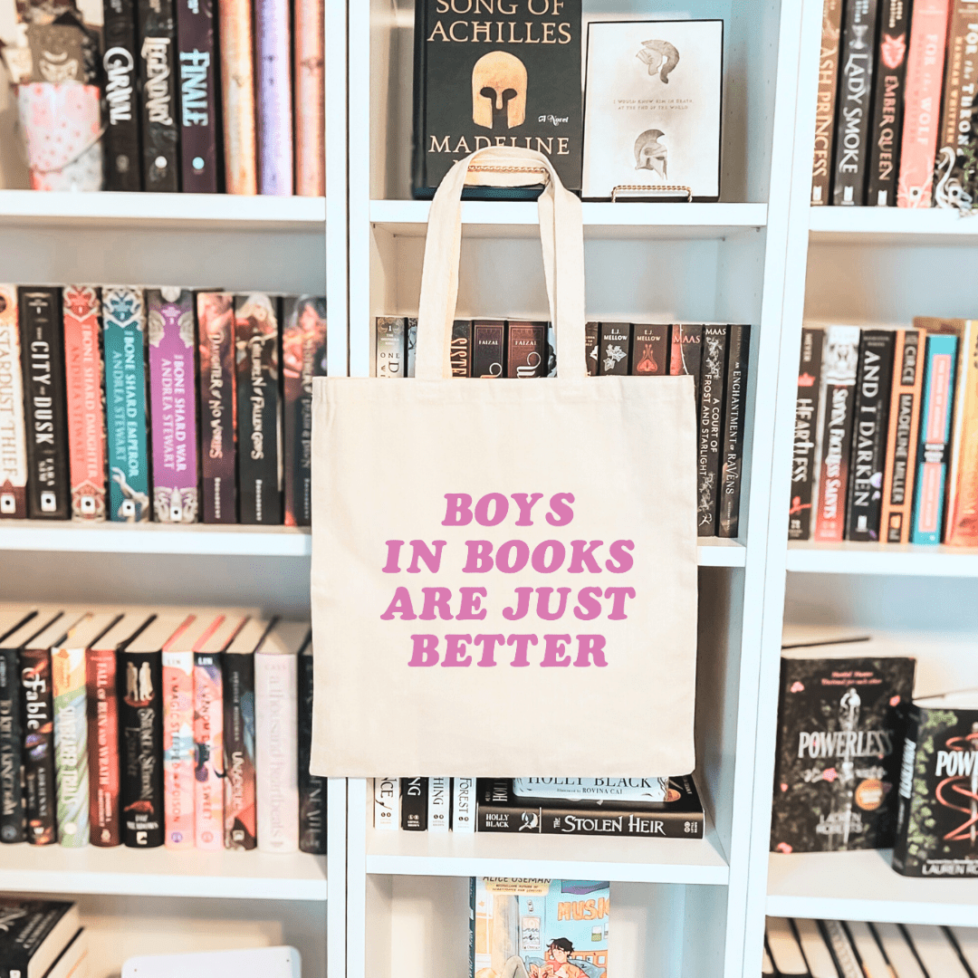 Boys In Books Are Just Better Sublimated Canvas Tote Bag - Awfullynerdy.co