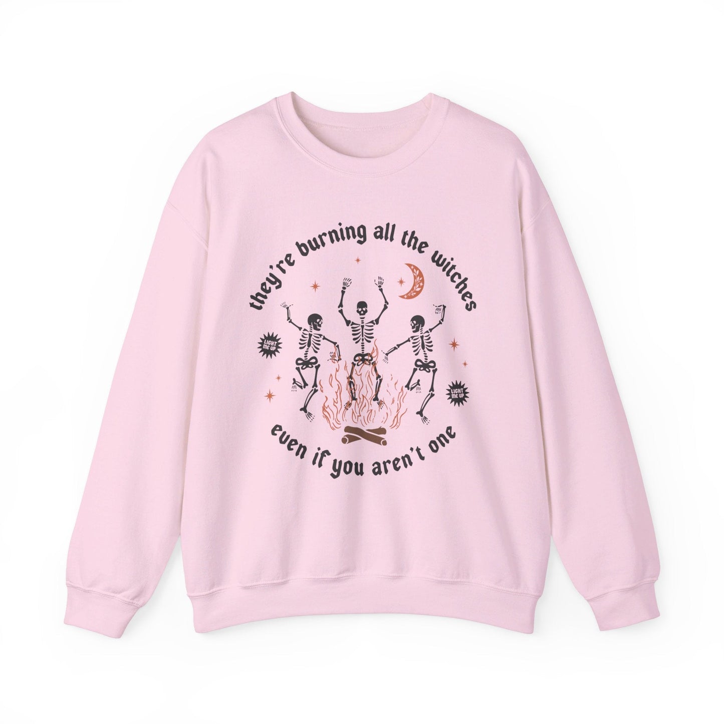 Burning All the Witches Heavy Blend™ Crewneck Sweatshirt - Awfullynerdy.co