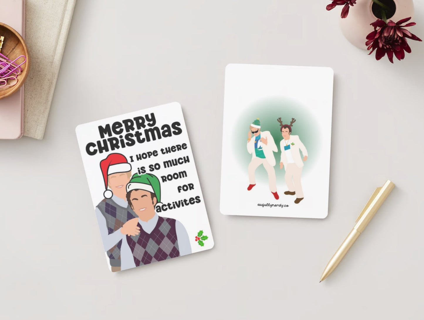 Christmas Postcard - I Hope There is So Much Room For Activities - Dual Sided - Awfullynerdy.co