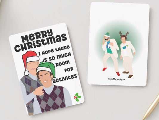 Christmas Postcard - I Hope There is So Much Room For Activities - Dual Sided - Awfullynerdy.co