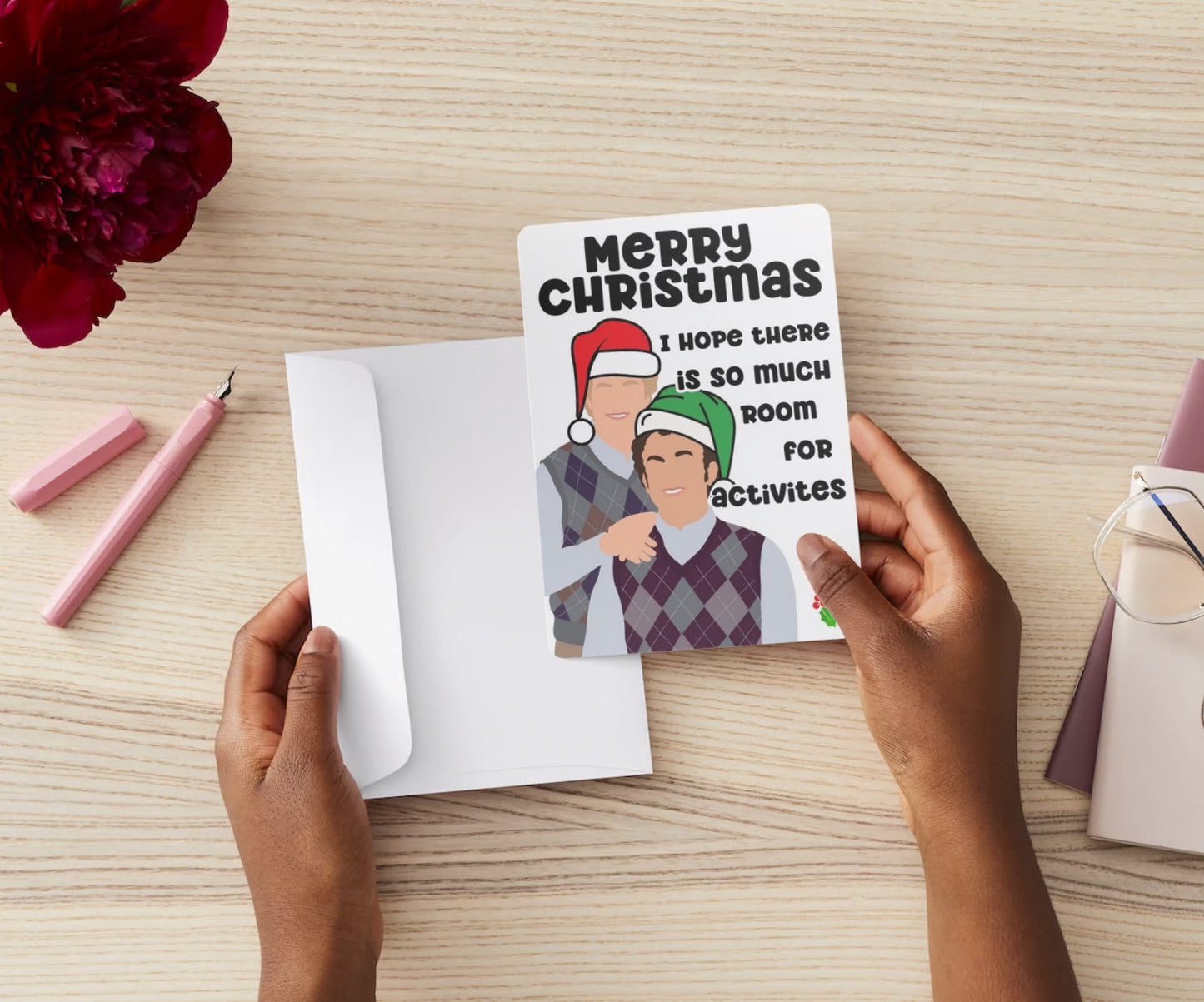 Christmas Postcard - I Hope There is So Much Room For Activities - Dual Sided - Awfullynerdy.co